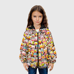 Куртка с капюшоном детская Уточки Лалафанфан, цвет: 3D-черный — фото 2