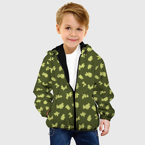 Детская куртка Пограничник камуфляж / 3D-Черный – фото 4
