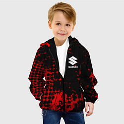 Куртка с капюшоном детская Suzuki , Сузуки, цвет: 3D-черный — фото 2