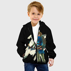 Куртка с капюшоном детская Линк с луком, цвет: 3D-черный — фото 2