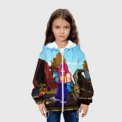 Куртка с капюшоном детская GROM БРАВЛ СТАРС АРТ, цвет: 3D-белый — фото 2