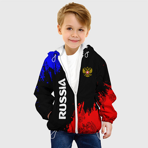 Детская куртка Russia Патриот / 3D-Белый – фото 4