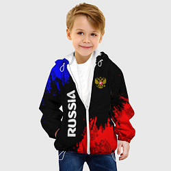 Куртка с капюшоном детская Russia Патриот, цвет: 3D-белый — фото 2