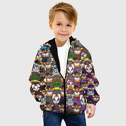 Куртка с капюшоном детская Фредди, Рокси, Ванни, Чика и Монтгомери, цвет: 3D-черный — фото 2