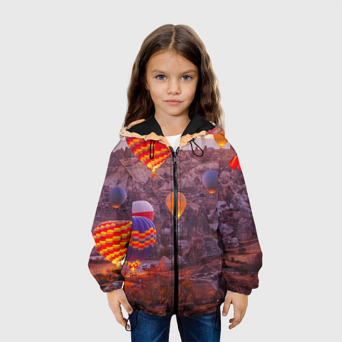 Детская куртка Невероятно Красивые Воздушные Шары! / 3D-Черный – фото 3