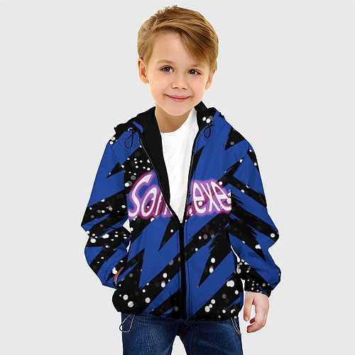Детская куртка Sonic Exe Класс игра / 3D-Черный – фото 4