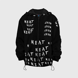 Куртка с капюшоном детская NEAT Граффити, цвет: 3D-черный