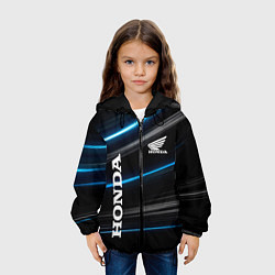 Куртка с капюшоном детская Honda Хонда, цвет: 3D-черный — фото 2