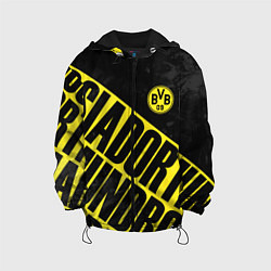 Куртка с капюшоном детская Боруссия Дортмунд, Borussia Dortmund, цвет: 3D-черный