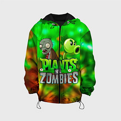 Детская куртка Plants vs Zombies горохострел и зомби