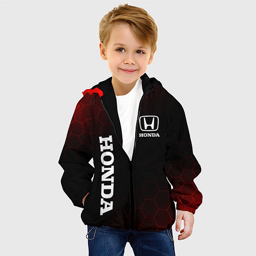 Детская куртка Honda , Хонда / 3D-Черный – фото 4