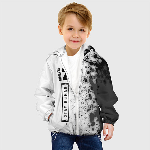 Детская куртка DYING LIGHT 2 Краски Вертикально / 3D-Белый – фото 4