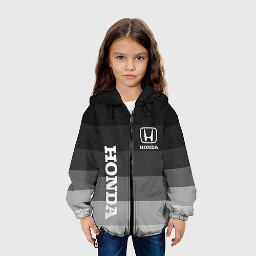 Детская куртка Honda Хонда / 3D-Черный – фото 3