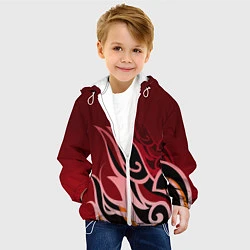 Куртка с капюшоном детская ТОМА GENSHIN IMPACT, цвет: 3D-белый — фото 2