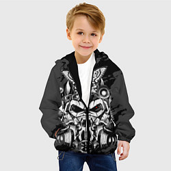 Куртка с капюшоном детская Power ArmorFallout, цвет: 3D-черный — фото 2