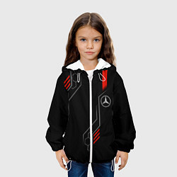Куртка с капюшоном детская AMG MERCEDES ТЕХНОЛОГИИ, цвет: 3D-белый — фото 2