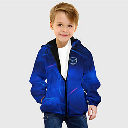 Куртка с капюшоном детская Мазда mazda, цвет: 3D-черный — фото 2