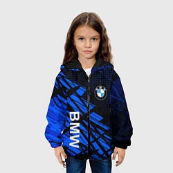 Куртка с капюшоном детская BMW SPORT STYLE БМВ, цвет: 3D-черный — фото 2