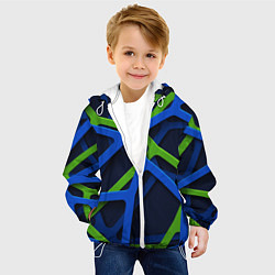 Куртка с капюшоном детская Паутина 3D 2022, цвет: 3D-белый — фото 2