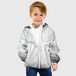 Куртка с капюшоном детская Паутина Белая 3D 2022, цвет: 3D-белый — фото 2
