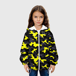 Куртка с капюшоном детская Black Camo, цвет: 3D-белый — фото 2
