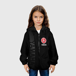 Куртка с капюшоном детская YAMAHA БОКОВАЯ ПОЛОСА, цвет: 3D-черный — фото 2