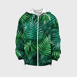 Детская куртка Tropical plants pattern
