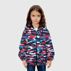 Куртка с капюшоном детская Камуфляж Цветной, цвет: 3D-черный — фото 2
