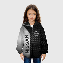 Куртка с капюшоном детская Nissan Ниссан Сталь, цвет: 3D-черный — фото 2