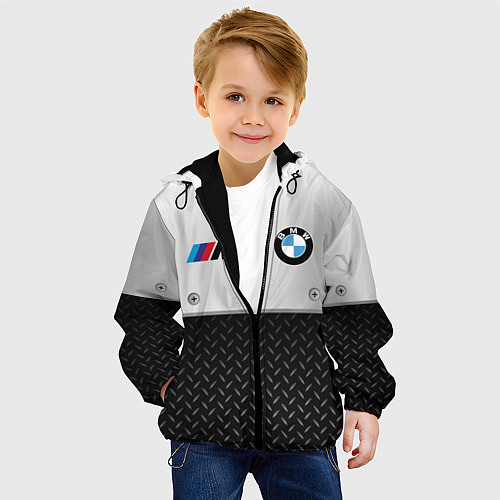 Детская куртка BMW БМВ СТАЛЬ / 3D-Черный – фото 4