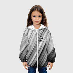 Куртка с капюшоном детская OPEL опель, цвет: 3D-белый — фото 2