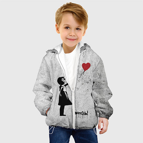 Детская куртка Бэнкси Всегда есть надежда There is Always Hope Ba / 3D-Белый – фото 4