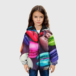 Куртка с капюшоном детская Colorful Macaroons, цвет: 3D-черный — фото 2