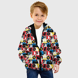 Куртка с капюшоном детская Рок-н-ролл, винил, запись музыки, цвет: 3D-черный — фото 2