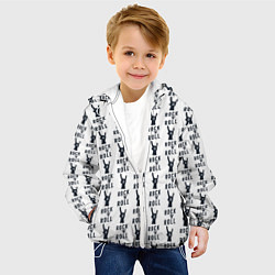 Куртка с капюшоном детская Рок-н-ролл сила, цвет: 3D-белый — фото 2