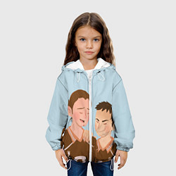 Куртка с капюшоном детская Асахи и Даичи, цвет: 3D-белый — фото 2