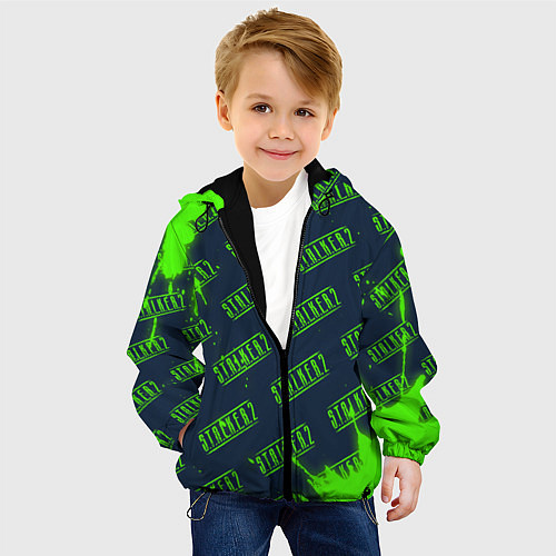 Детская куртка СТАЛКЕР 2 Брызги Паттерн / 3D-Черный – фото 4