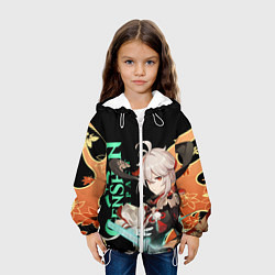 Куртка с капюшоном детская ПАТТЕРН КАДЗУХА - KAZUHA, цвет: 3D-белый — фото 2