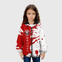 Куртка с капюшоном детская JAGUAR - Краска Вертикально, цвет: 3D-черный — фото 2