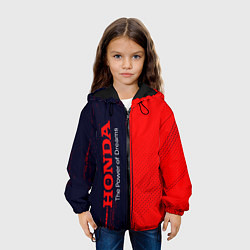 Куртка с капюшоном детская HONDA DREAMS Краски По вертикали, цвет: 3D-черный — фото 2