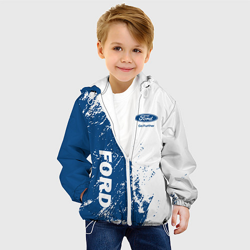 Детская куртка Ford Форд два цвета / 3D-Белый – фото 4