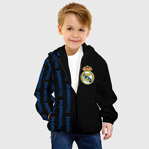 Детская куртка REAL MADRID Разводы / 3D-Черный – фото 4