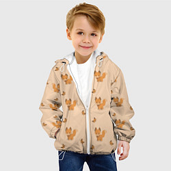 Куртка с капюшоном детская Хитрые Лисички, цвет: 3D-белый — фото 2