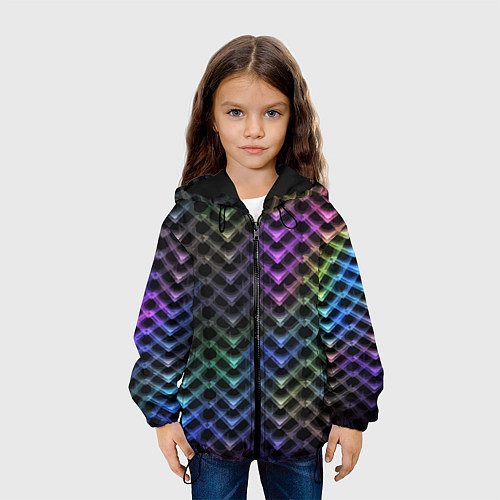 Детская куртка Color vanguard pattern 2025 Neon / 3D-Черный – фото 3