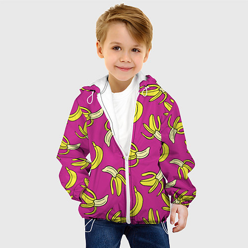 Детская куртка Banana pattern Summer Color / 3D-Белый – фото 4