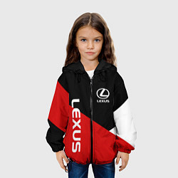 Куртка с капюшоном детская LEXUS ЛЕКСУС ТРИ ЦВЕТА, цвет: 3D-черный — фото 2