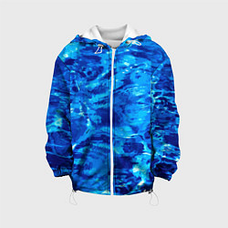 Куртка с капюшоном детская Vanguard abstraction Water, цвет: 3D-белый