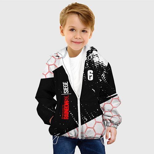 Детская куртка RAINBOW SIX SIEGE 6 соты / 3D-Белый – фото 4