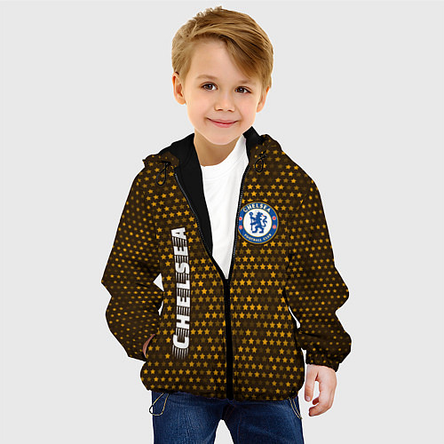 Детская куртка ЧЕЛСИ Chelsea - Звезды / 3D-Черный – фото 4