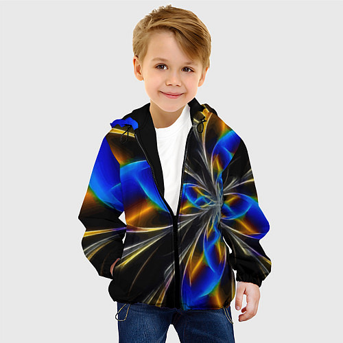 Детская куртка Neon vanguard pattern Fashion 2023 / 3D-Черный – фото 4